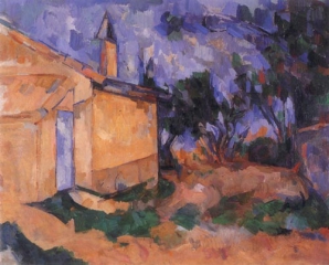 Cezanne, Le cabanon de Jourdan, 1906.