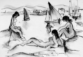 Baigneuses de Cezanne ( Canet),